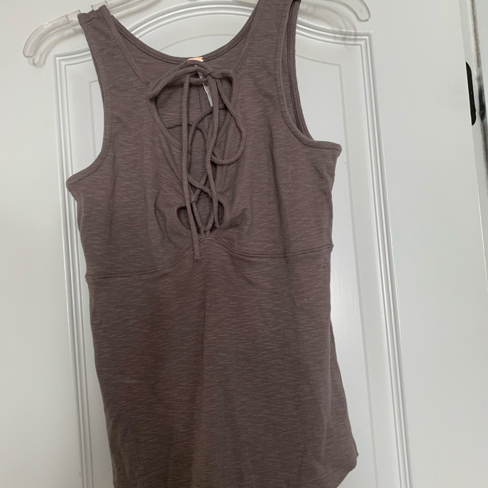 Free people xs taupe tank